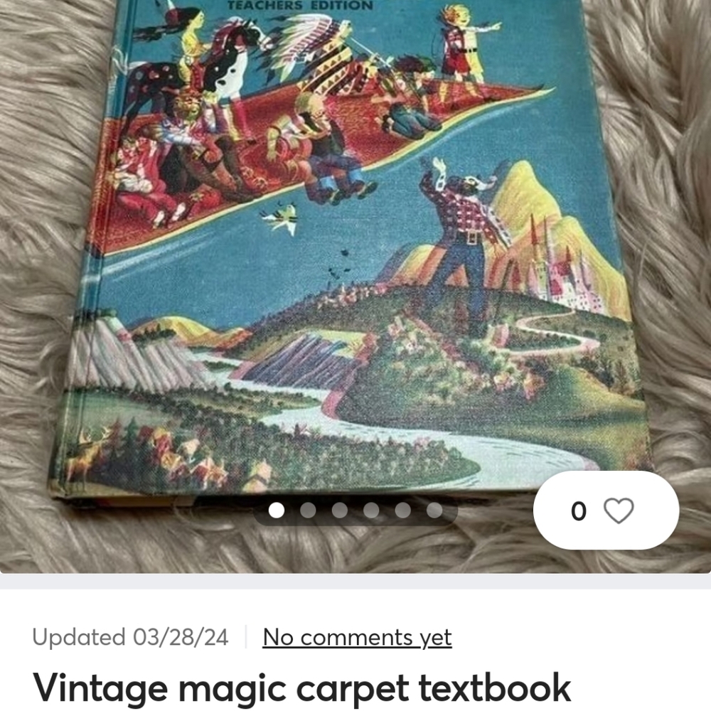 Vintage Book 1960 MAGIC CARPET BOOK   384 Pages VNVC